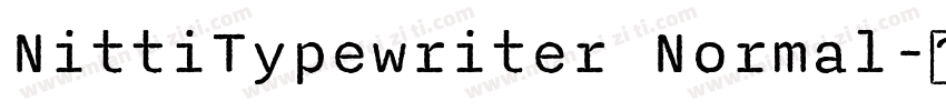 NittiTypewriter Normal字体转换